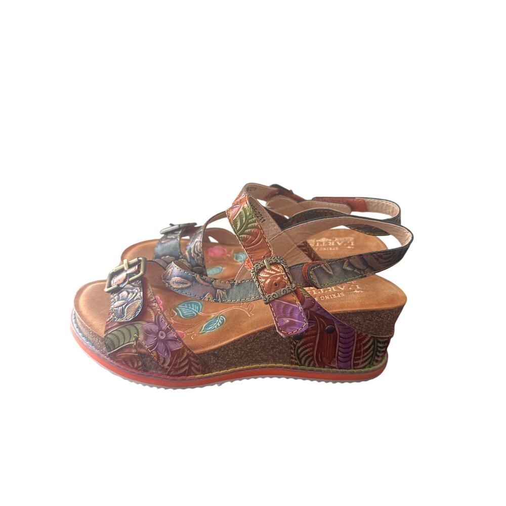 L'Artiste by Spring Step Anittas Wedge Sandals 10 I